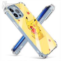 ราคา Samsung Galaxy S23 Ultra S22 Plus S21 Fe 5G Note 20 Ultra Pokémonโปร่งใสครอบคลุมกันกระแทกTPU Back Clear Cover Jellyกรณีกรณี (20072190640)