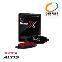 ราคา COMPACT NANO X ผ้าเบรค TOYOTA ALTIS โตโยต้า อัลติส (14507255484)
