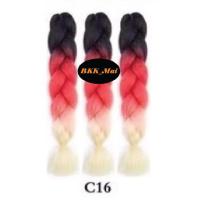ราคา ไหมถักผมเปีย ไหมไฟเบอร์ 3สี ราคาต่อ1มัด C1 ถึง C20 เก็บเงินปลายทาง COD (1810764433)