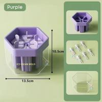 ราคา แม่พิมพ์ไอติม 6 แท่ง แม่พิมพ์ไอศครีม บล็อกทำไอติม บล็อกทำไอศกรีม ที่ทำไอติมแท่ง พร้อมไม้เสียบ สีเขียว สีม่วง สีส้ม DIY Ice Cream ICE6 (19489926701)