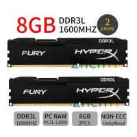 ราคา ชุดหน่วยความจำ16GB 2X8GB HX316LC10FBK2 16 DDR3L 1600MHz 1 35V DIMM หน่วยความจำ HyperX FURY (18604929082)