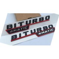 ราคา 2pcs lot TURBO BITURBO 4MATIC Sticker Side Fender Emblem For Mercedes Benz AMG 4 MATIC Trunk Rear Letters Badge 3D Emblem (20849603762)