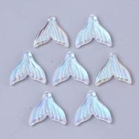 ราคา 10pc Transparent Spray Painted Glass Pendants Mermaid Fishtail Mixed Color 19x19 5x3 5mm Hole 1 2mm (20252794756)