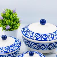 ราคา ถ้วยฝาปิด ขนาด 4 7 นิ้ว ถ้วยมีฝาปิด ชามฝาปิด ลายไทยสับปะรด เข้าไมโครเวฟได้ ถ้วยมีฝาปิดเซรามิค (21102028029)