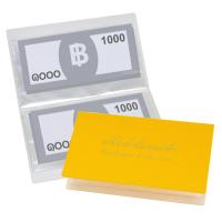 ราคา สมุดสะสมธนบัตร แฟ้มเก็บธนบัตร ปกพลาสติกพีพีโฟมแข็งแรง มีช่องให้เลือก 20ช่อง และ 40 ช่อง (802692146)