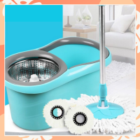ราคา LuckyWd ชุดถังปั่น สีฟ้า ถังปั่นสแตนเลส ถังspin mop พร้อมถังปั่นสแตนเลส และ ผ้าม๊อบไมโครไฟเบอร์ 2 ผืน ถังปั่น ไม้ม๊อบ ไม้ม็อบดักฝุ่น ถังรีดน้ำสแตนเลส ไม้ถูพื่นสแตนเลส ไม้ม็อบ ชุดถังปั่นไม้ม็อบ ที่ถูพื