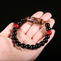 ราคา Authentic Nepalese Tibetan natural agate chalcedony three nine eye dzi bead necklace pendant raw stone mens and womens long sweater chain (21034199848)