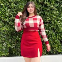 ราคา กระโปรงทรงเอ ผ่าหน้า กระโปรงสาวอวบ 2XL 5XL ทรงเอ แหวกข้าง ไซส์ใหญ่ สาวอวบ เสื้อผ้าสาวอวบ (19822279457)