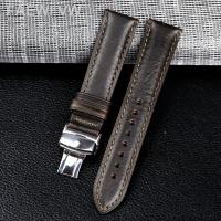 ราคา สายหนังวัวตัวล็อกแบบผีเสื้อ18 20 22มม ของแท้คุณภาพสูงทำด้วยมือ2023เหมาะสำหรับนาฬิกาข้อมือคู่รักน้ำผี Seiko ชายและหญิง (19868885269)