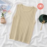 ราคา รุ่นใหม่ล่าสุด เสื้อไหมพรมร่องใหญ่แขนกุด 5474 (19334513927)