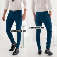 ราคา AB Skinny For Men สีฟ้าเข้ม กางเกงสกินนี่ยีนส์ 16 สี ของแท้ จากเพจดัง 80000 Like กางเกง AB สกินนี่ยีนส์ ผู้ชาย AB Skinny ผู้ชาย (19128676493)