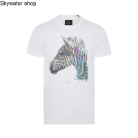 ราคา เสื้อยืดแขนสั้น PS PAUL SMITH สำหรับผู้ชาย ลายม้าพิมพ์ลายเสื้อทั่วไป (18172308258)