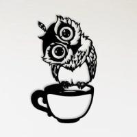 ราคา FudFudAR ฝุด ฝุด อะ ภาพนกฮูก นกฮูกแก้วกาแฟ แบบที่ 3 กาแฟ นกฮูก Coffee OWL รูปติดผนัง ภาพติดผนังสวยๆ ภาพมงคล OWL สัตว์ บินได้ นก ตกแต่งห้อง แต่งร้าน (16307326910)
