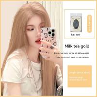 ราคา วิกผม Tse Koni ผมยาวหญิงคนดังทางอินเทอร์เน็ตสไตล์เดียวกันจุดศูนย์กลางกลุ่มแฟชั่นผู้หญิงวิกผมทองสีขาวผมจำลองธรรมชาติปลอกหุ้มหัวไม้กอล์ฟเต็มตัว (20329713962)