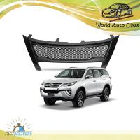 ราคา กระจังหน้า ตาข่าย V1 หน้ากระจัง โตโยต้า ฟอร์จูนเนอร์ สี ดำด้าน Toyota fortunerจำนวน 1ชิ้น 4ประตู ปี2016 2017 ขนาด มีบริการเก็บเงินปลายทาง (9038438649)