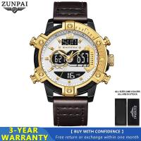 ราคา ZUNPAI นาฬิกาสำหรับผู้ชายสายหนังสำหรับเล่นกีฬากันน้ำแบบดั้งเดิมนาฬิกาควอตซ์แนวโน้มแฟชั่นปฏิทินนาฬิกาข้อมือหรูหราดิจิทัลแอลอีดีดิจิตอลของคุณภาพสูงนาฬิกาสะท้อนแสงของแท้ฟรีพร้อมกล่อง (19951277458)