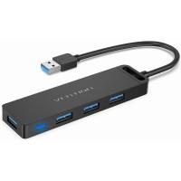 ราคา VENTION USB Hub Multi USB Port Splitter Ultra Slim Multiport USB 3 0 Hub Adapter Fast Data Transfer for Laptop MacBook Printer PS4 PC Flash Drive Mobile HDD 0 5FT 0 15M 0 5FT Black USB 3 0 (2071055967