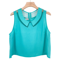ราคา CPS เสื้อแขนกุด สีเชียว คอบัว Used Like New Preloved (20629106124)