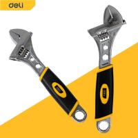 ราคา Deli ประแจเลื่อน 8 10 นิ้ว กุญแจเลื่อน ประแจอเนกประสงค์ ประแจเลื่อนด้ามจับหุ้มยาง ขนาด adjustable Wrench (17380709441)