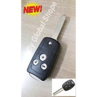 ราคา กรอบกุญแจพับ ฮอนด้า Honda Accord CRV key 3 ปุ่ม New พร้อมโลโก้ และปุ่มกด (16612716104)