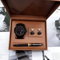 ราคา นาฬิกาควอตซ์แนวสปอร์ตสำหรับผู้ชาย2023แบรนด์หรูนาฬิกาปฏิทินสายหนังแท้กระดุมข้อมือชั้นดีคุณภาพสูงปากกาเซ็นชื่อ (20363513943)