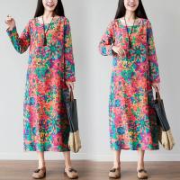 ราคา Margot ชุดเดรสผู้หญิง ชุดเดรสยาว เดรสผ้าลินิน เดรสทรงหลวม เดรสแขนยาวทรงตรง ผ้านุ่ม เนื้อดีี ใส่สบาย เดรส ชุดเดรสชุดเดรสผู้หญิงชุดเดรสผู้หญิงอวบเดรสแฟชั่นสวยๆเดรสลายดอกไม้050911 (17647563166)