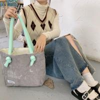 ราคา พร้อมส่ง กระเป๋าผ้า กระเป๋าสะพายข้าง สะพายไหล่ มินิมอล สไตล์เกาหลี ผ้าลูกฟูก สีพาลเทล Star Gazing tote Bag (17864195741)