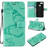 ราคา LYZCase for Oppo F9 F9 Pro A7X Realme 2 Pro Realme U1ช่องเสียบการ์ดกระเป๋าเงินแบบฝาพับหนัง PU พร้อมลายนูนรูปผีเสื้อ (528038334)