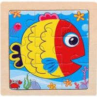 ราคา ของเล่นไม้ เสริมทักษะ จิ๊กซอว์ไม้ แบบขอบสี่เหลี่ยม (9797709572)