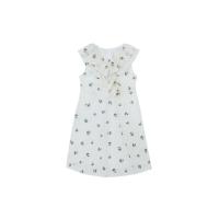 ราคา KLOSET Embroidered Ruffle Dress KID22 KD009 เดรสชุดเด็ก แต่งระบาย (15225541108)