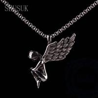 ราคา จี้สร้อยคอเหล็กไทเทเนี่ยมผู้ชายทรงปีกนางฟ้าแบบต่างหูทรงย้อนยุคสไตล์กอทิกสำหรับคนยุโรปและอเมริกันสุดฮอต (19744941122)