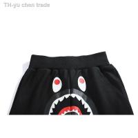 ราคา กางเกง A Bathing APE Bape Black Sharks printed Shorts กางเกงขาสั้นพิมพ์ลายฉลามสำหรับผู้ชายสีดำ (9739505495)