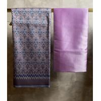 ราคา เซ็ทตัดชุด 2 ชิ้น ผ้าไทย มัดหมี่เกสร ผ้าไหมลำพูน สีฟ้า ผ้าไหมผ้าขิดโบราณยกดอกผ้าพรีเมี่ยม ผ้าถุง ผ้าพื้นเมือง ทอลาย (18775714198)