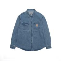ราคา Carhartt แจ็คเก็ตผ้าเดนิมหนักแบบดั้งเดิมเสื้อใส่ทำงานมีกระเป๋าแบบเสื้อเชิ้ตลำลองคลาสสิกนำเข้ามาใหม่ (20912074414)