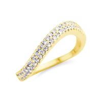 ราคา 555jewelry แหวนแฟชั่นผู้หญิง เกลียวคลื่น ประดับด้วยเพชร CZ ดีไซน์เรียบหรู คลาสสิค แฟชั่นจิลเวลรี่ รุ่น MNC BRR016 แหวนสวยๆ แหวนผู้หญิง R34 (21007055734)