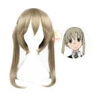 ราคา Anime Soul Eater Maka Albarn Cosplay Wig Brown tail Synthetic Hair with Wig Cap Halloween Party Women Role Long Wig (14133060742)