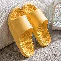 ราคา Men Summer Massage Slippers Solid Home Slides Foot Massage Shoes Light Flip Flops Bathroom Slippers Beach Shoes Leisure Slides (11645279514)