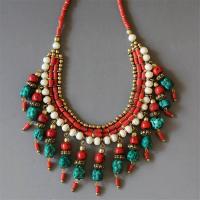 ราคา เครื่องประดับทิเบตแท้ทิเบตหินเทียมหลายเสน่ห์ลูกปัดสร้อยคอจากเนปาล TNL512 (19971475381)