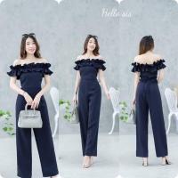 ราคา จั้มขายาวผ้าซาร่าไหล่ระบาย ใส่เปิดหรือปิดไหล่ได้ค่ะ งานซิปหลัง เอวเรียบไม่สม็อค (19726217563)