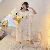 ราคา Sanrios อะนิเมะ Kawaii Kuromi Cinnamoroll Pochacco สาวฤดูร้อนแขนสั้นการปฏิสนธิขนาดบวกชุดนอนกระโปรงของขวัญวันเกิด (20468764179)