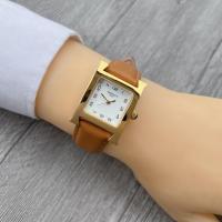ราคา ของขวัญแฟชั่นนาฬิกาผู้หญิงสายคล้องหนังสี่เหลี่ยมลำลองสำหรับสุภาพสตรี (20491976738)