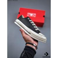ราคา Converse Chuck 70s High Top Vintage Black With Lychee Red Texture Sneakers Genuine รองเท้ากลางแจ้ง รองเท้าผ้าใบ รองเท้า คอนเวิร์ส คลาสสิค ได้ทั้งชายหญิง แฟชั่นสตรีท ระบายอากาศได้ รองเท้าผ้าใบ (2078019