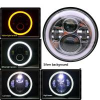 ราคา NLpearl ไฟหน้า LED ทรงกลม7 นิ้ว160W รัศมีแสงสูงต่ำไฟเลี้ยวไฟวงแหวนสำหรับ Jeep Wrangler CJ JK LJ 97 18 Davidson (11443886163)