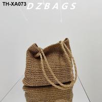 ราคา หนึ่งไหล่ความจุขนาดใหญ่ถุงผ้าทอฟางแบบพกพาง่าย ๆ สบาย ถุงฟางทอริมทะเลวันหยุดกระเป๋าชายหาดกระเป๋าสานหวายหญิง (19274126650)