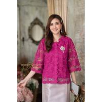 ราคา Forget Me Not เสื้อลูกไม้คอจีน แต่งกระดุมด้านหน้า แขนบาน ยาว 5 ส่วน เนื้อผ้าลูกไม้อิตาลี่ ลายสวยมากค่ะ (7189596423)