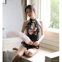 ราคา แฟนสาว ชุดนอน Poem spirits Sally new high end printing qipao nightclub tight 9064 Chinese dress uniform temptation (19665927470)