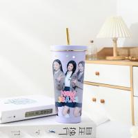 ราคา แก้วสแตนเลส 17oz 500ml สกรีนลาย นิวจีนส์ NewJeans Stainless water bottle with straw แก้วเยติ แก้วเก็บความเย็นพร้อมหลอด ถ้วย (20388776799)