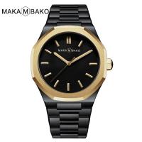 ราคา Japanese movement mens watch waterproof ultra thin business watch adult watch black fashion steel belt quartz watch (17188645261)