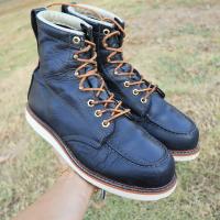 ราคา ส่งฟรี 9Us 27cm Mens 6 Thorogood Wedge Sole Work Boots U S A MocToe Pre owned Authentic (21321241975)