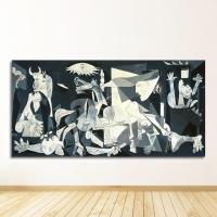 ราคา Painting Reproductions Print on Canvas Posters Wall Art Picture for Living Room Home Decor Famous Picasso Guernica Art Canvas (20009953606)